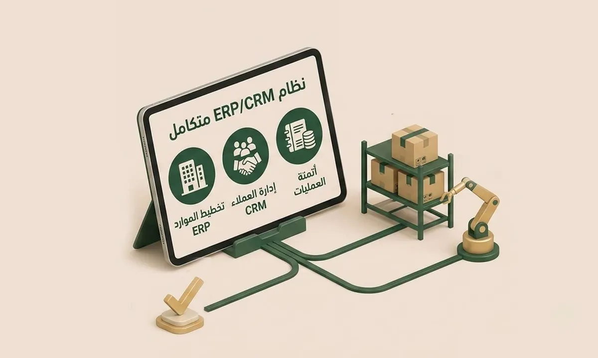 تصميم نظام أتمتة العمليات الداخلية ERP/CRM: من الفوضى إلى الانضباط